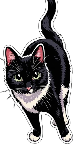 The same cat as anime art